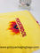 Os sacos de cordão relativos à promoção da malha de nylon impermeável amarela/personalizaram sacos de cordão