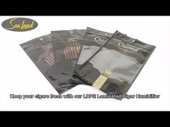 Venda a retalho Bolsas de humidade de charuto de plástico baratas e fecháveis