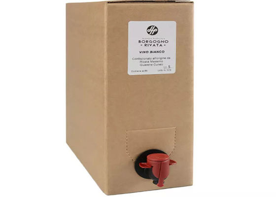 Saco asséptico do BABADOR do empacotamento plástico na caixa 20 litros para a bebida do vinho