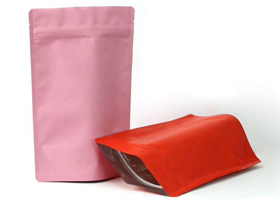 Armazenamento geado de Doypack Mylar dos malotes do fechamento de Matte Black Tea Aluminium Zip para o alimento