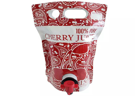 A grande capacidade levanta-se a torneira/torneira frescos de Juice Spout Pouch With Butterfly