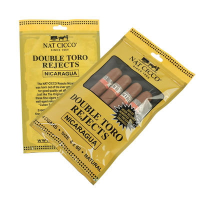 Embalagem de tabaco personalizada Humidificador saco plástico humidificador saco de charuto com higrômetro e Divisor