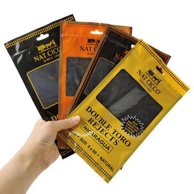 Embalagens de Tabaco Personalizadas Humidificador Sacos de Plástico Sacos Humidificados para Charutos para 4-5 Charutos com Higrómetro e Divisor