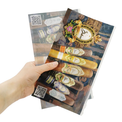 Pequenas bolsas plásticas para charutos, bolsas plásticas com zíper umidificadoras para charutos, projetadas para retenção de umidade e fácil acesso resselável