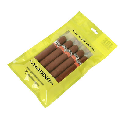Sacos de charuto de material tpu e pe de qualidade alimentar, volume personalizado 5 charutos, à prova de vazamento, sacos de armazenamento herméticos para preservação de charutos
