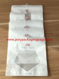Os sacos polis do fechamento Reclosable do fecho de correr com ganchos engancham/costume plástico sacos impressos